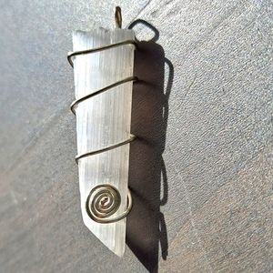 Selenite pendant